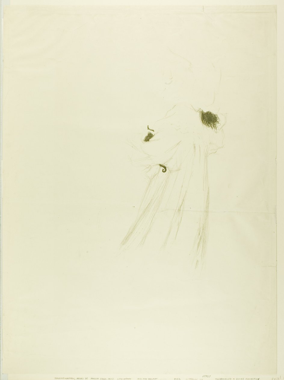 Miss May Belfort (large plate) by Henri de Toulouse Lautrec