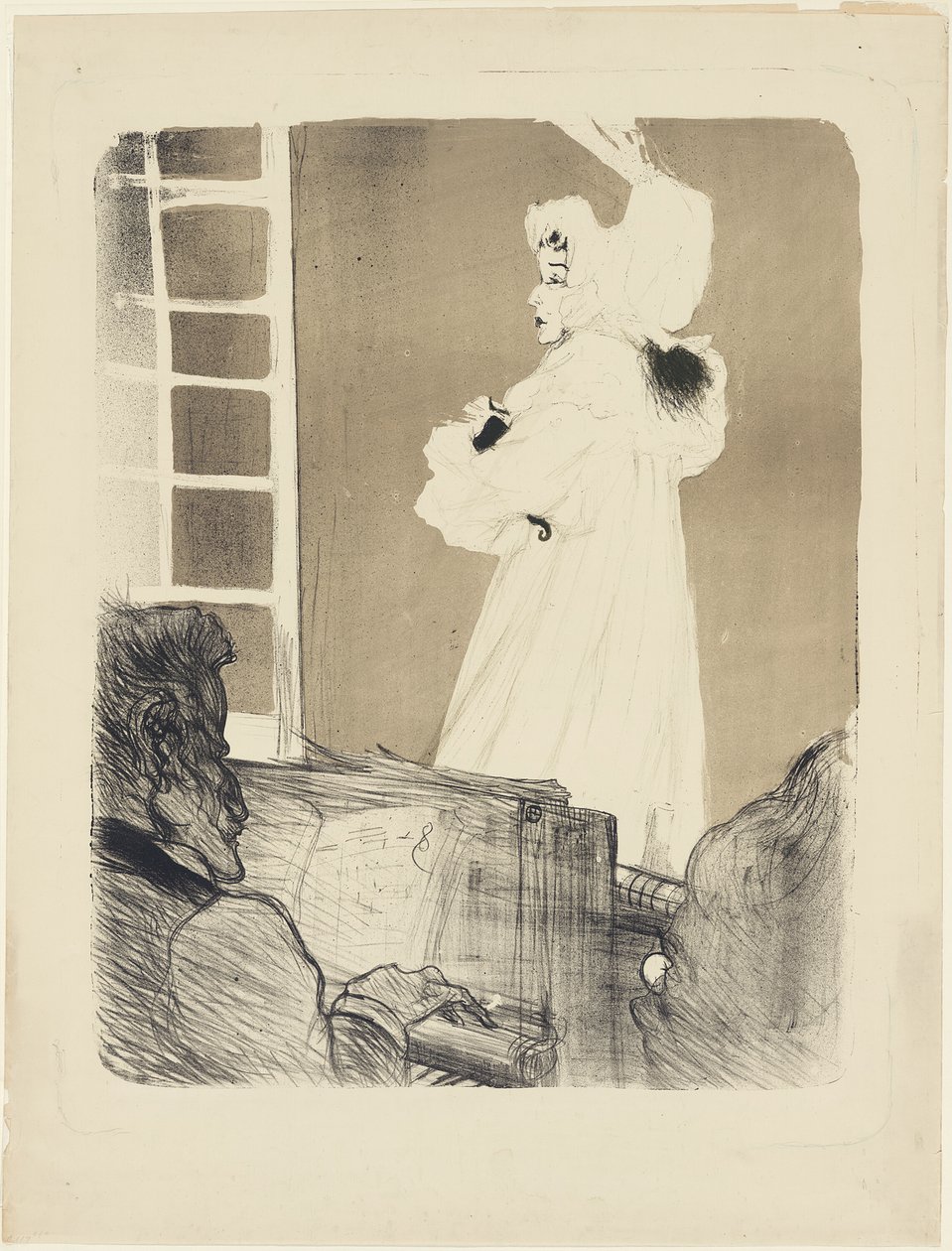 Miss May Belfort (large plate) by Henri de Toulouse Lautrec