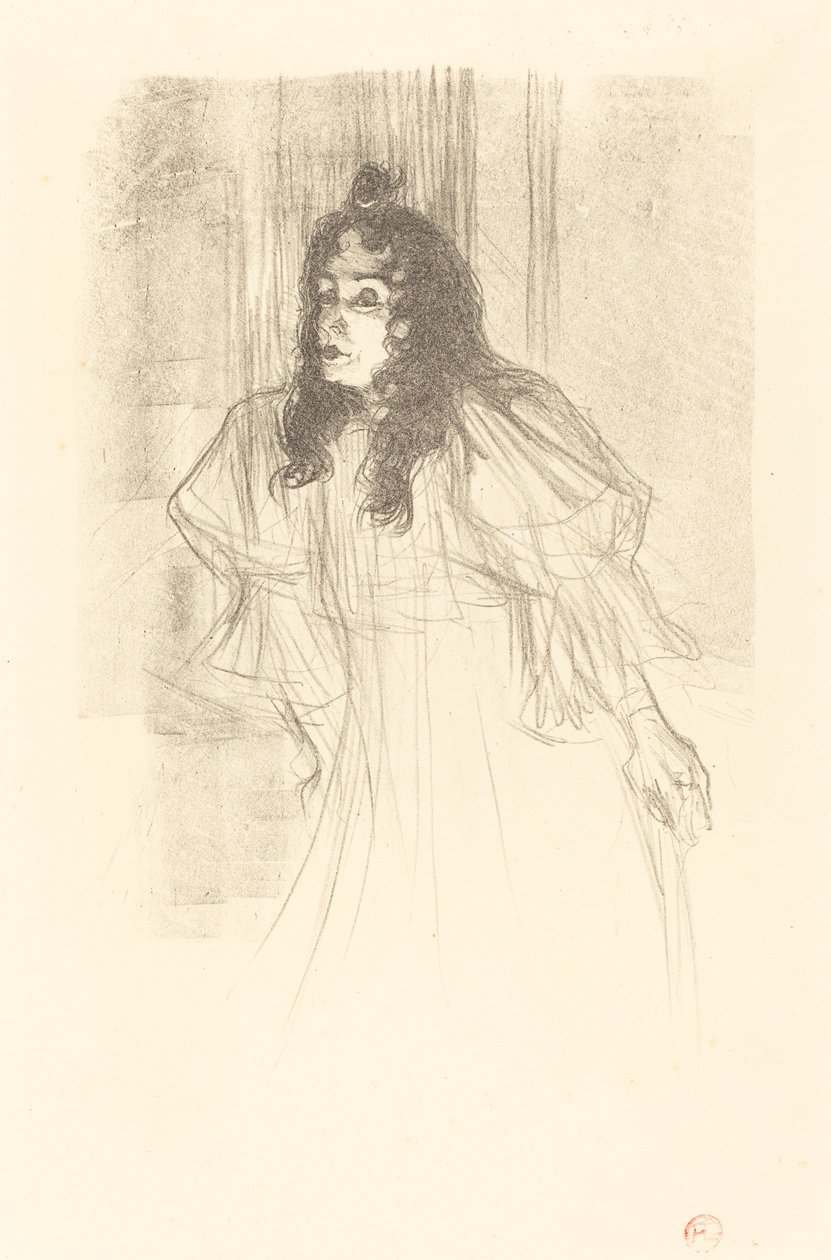 Miss May Belfort Bare-Headed, 1895 by Henri de Toulouse Lautrec