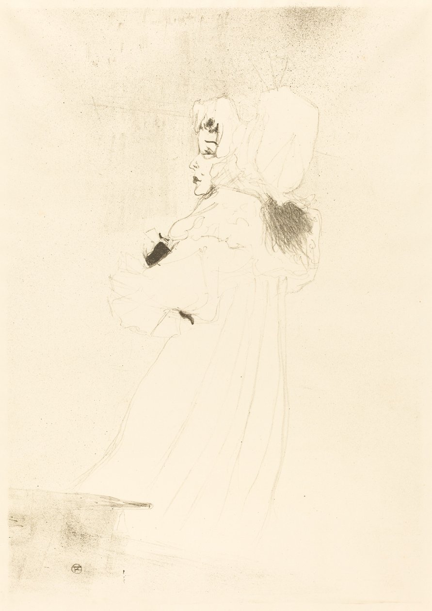 Miss May Belfort, Large Plate by Henri de Toulouse Lautrec