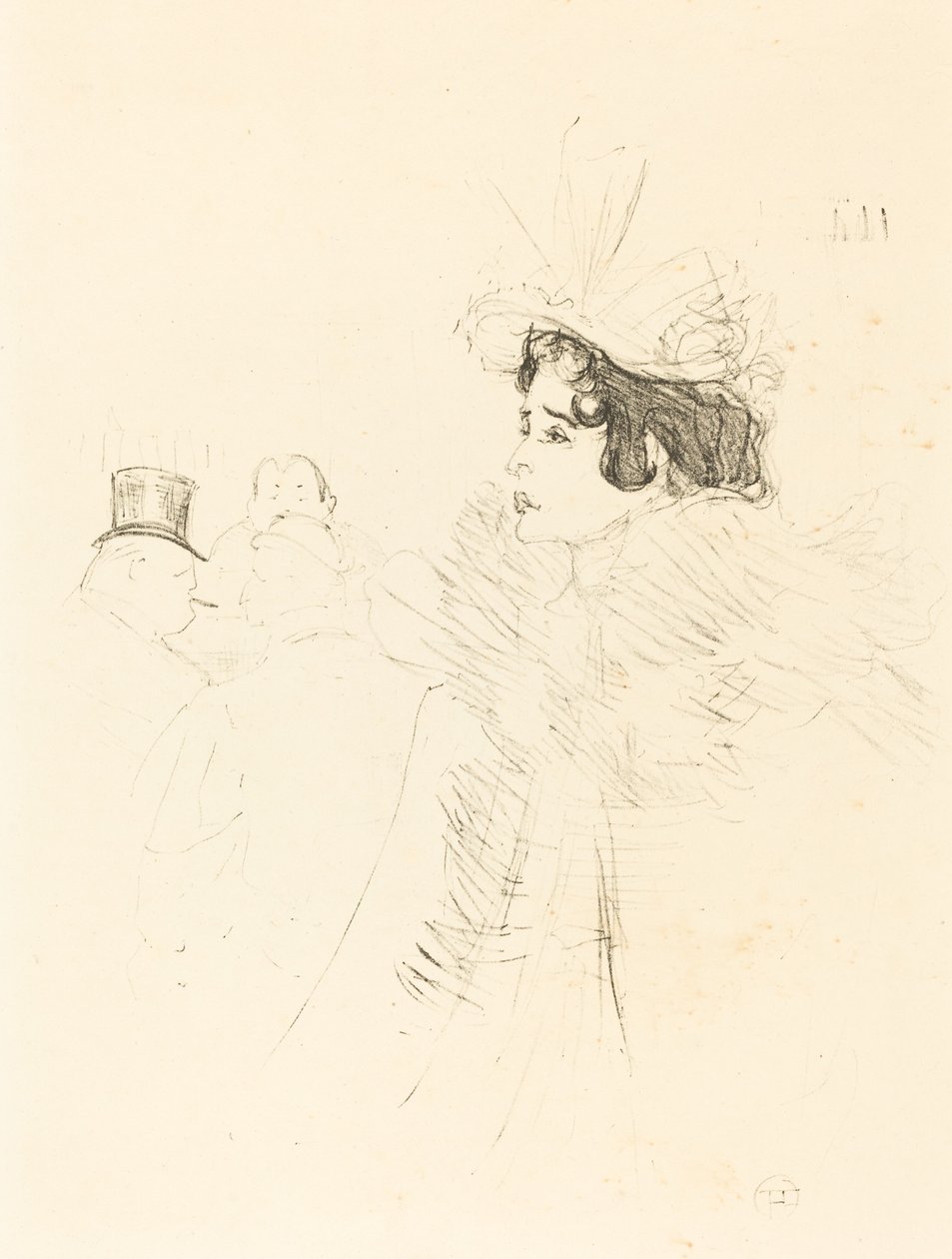 Miss May Belfort in the Irish and American Bar, rue Royale by Henri de Toulouse Lautrec
