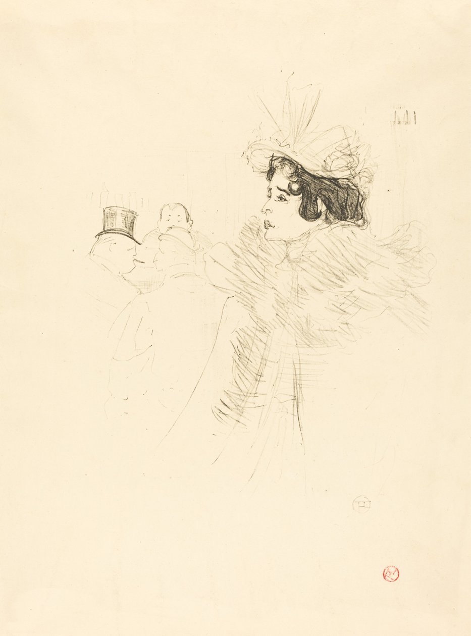 Miss May Belfort in the Irish and American Bar, rue Royale by Henri de Toulouse Lautrec