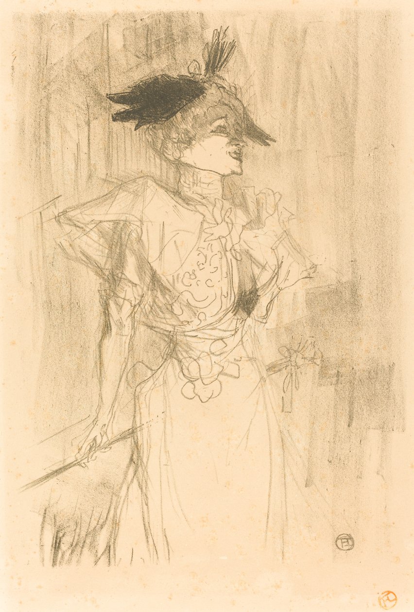 Mlle. Marcelle Lender, Standing, 1895 by Henri de Toulouse Lautrec