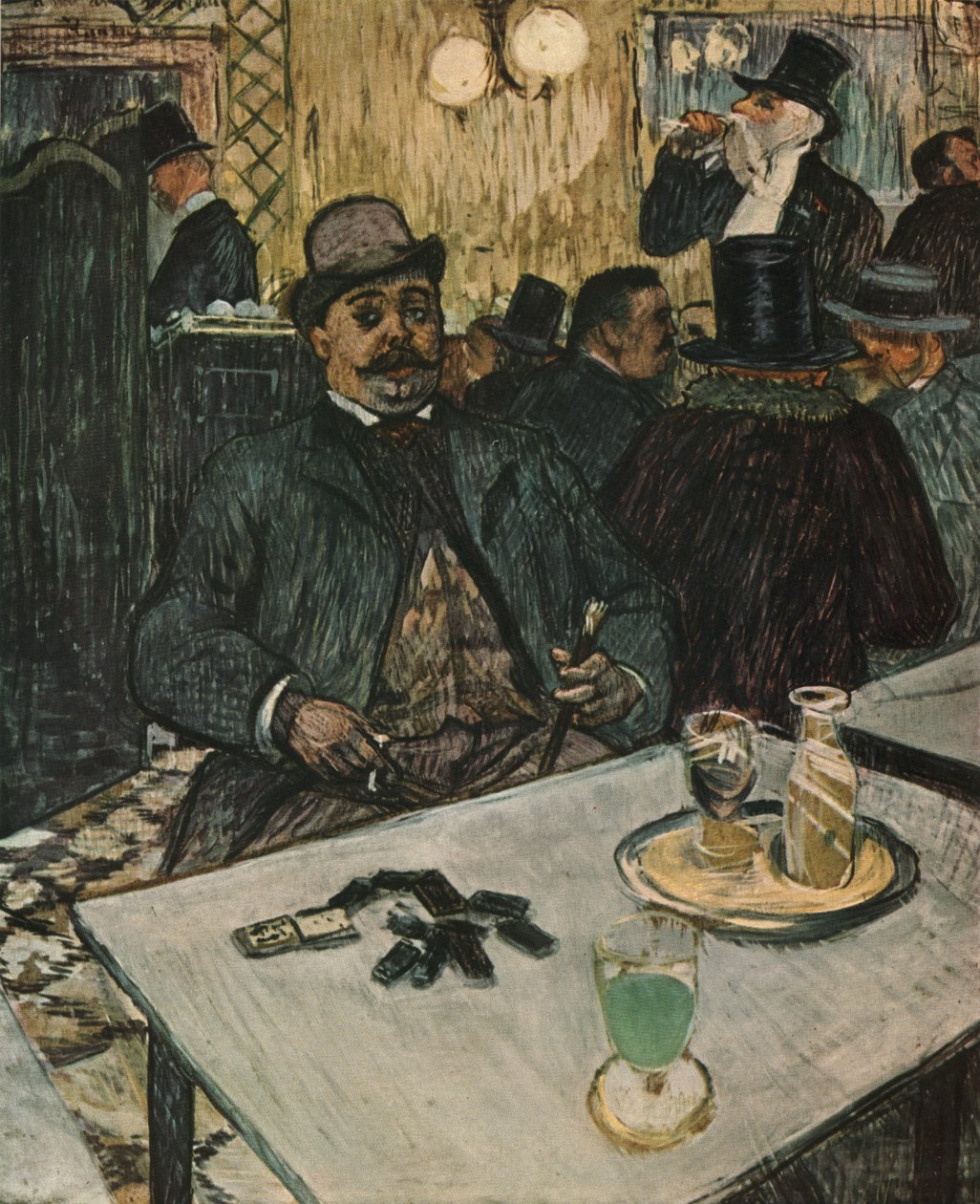 Monsieur Boileau at the Café by Henri de Toulouse Lautrec
