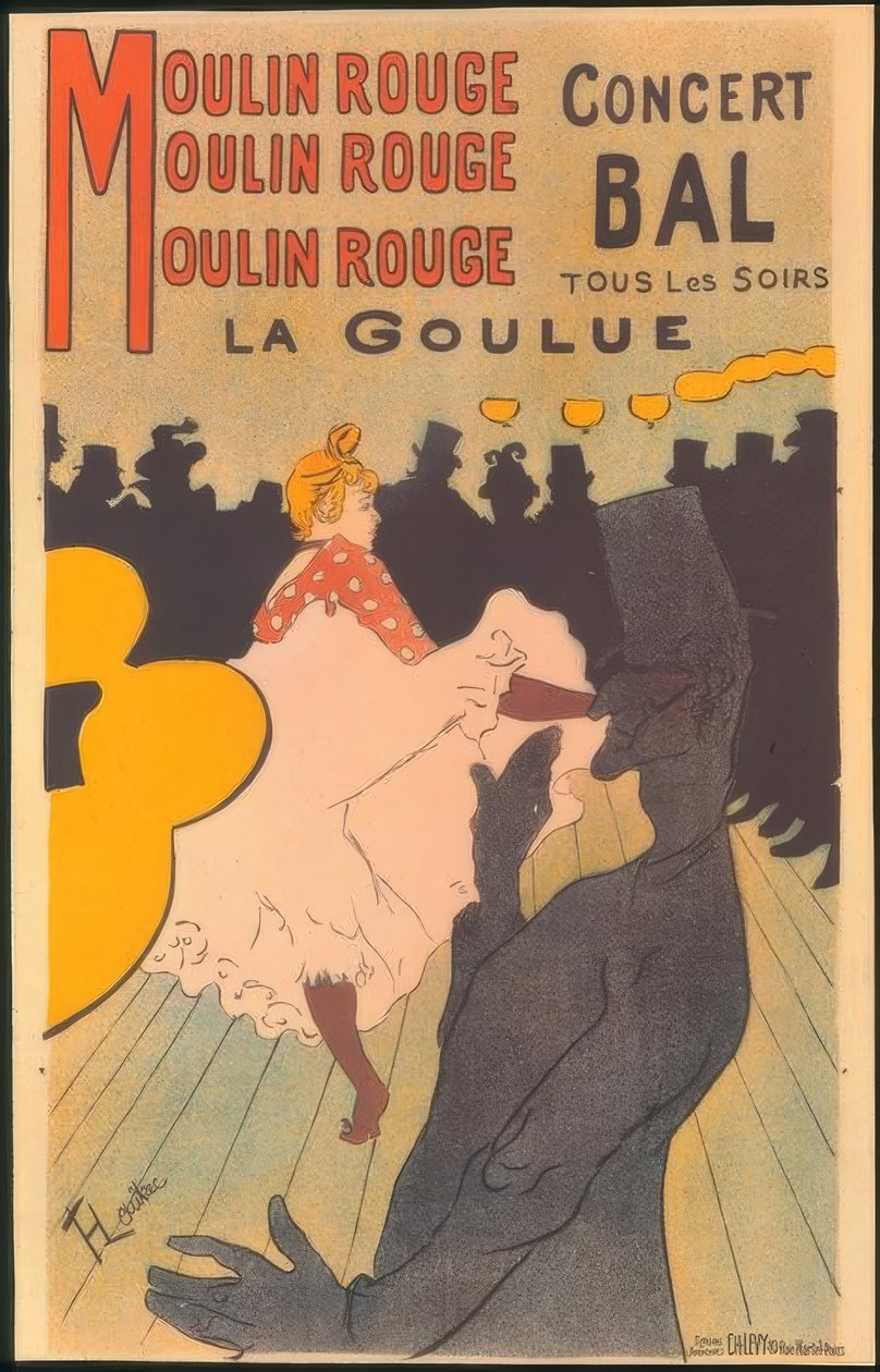 Moulin Rouge, La Goulue by Henri de Toulouse Lautrec