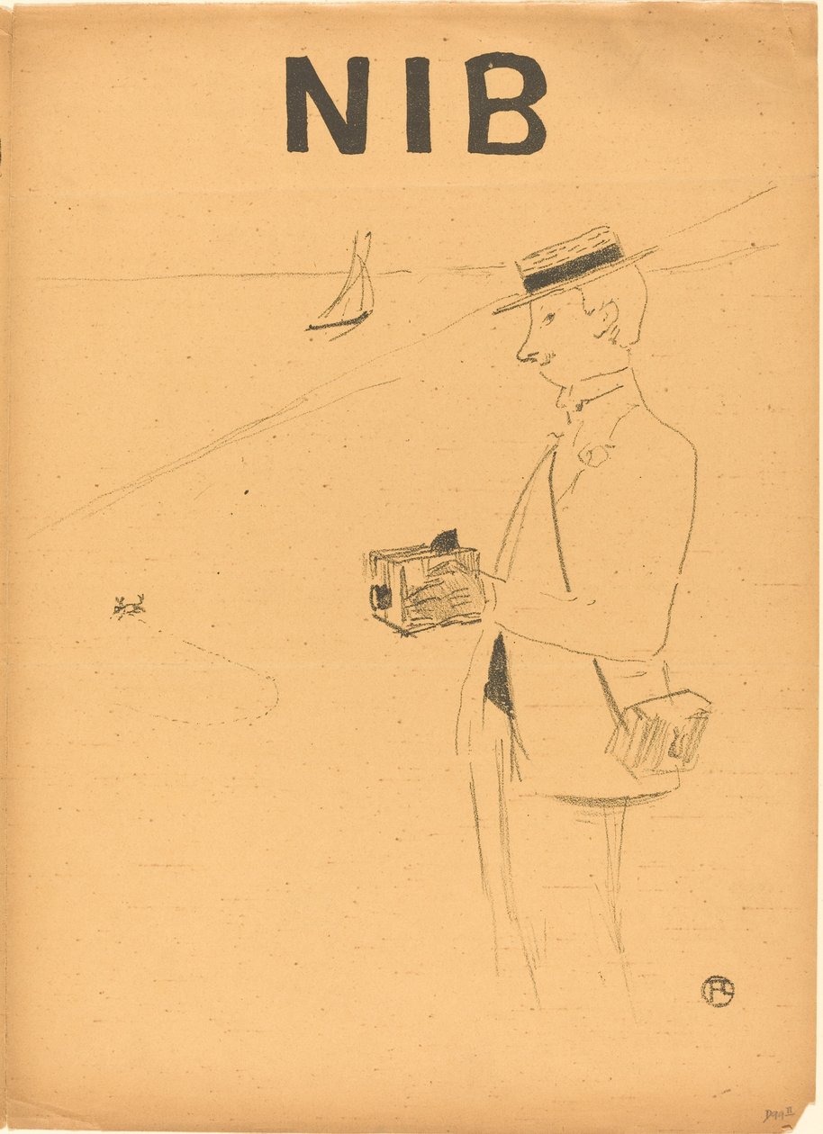 Nib or the Amateur Photographer [right recto] by Henri de Toulouse Lautrec