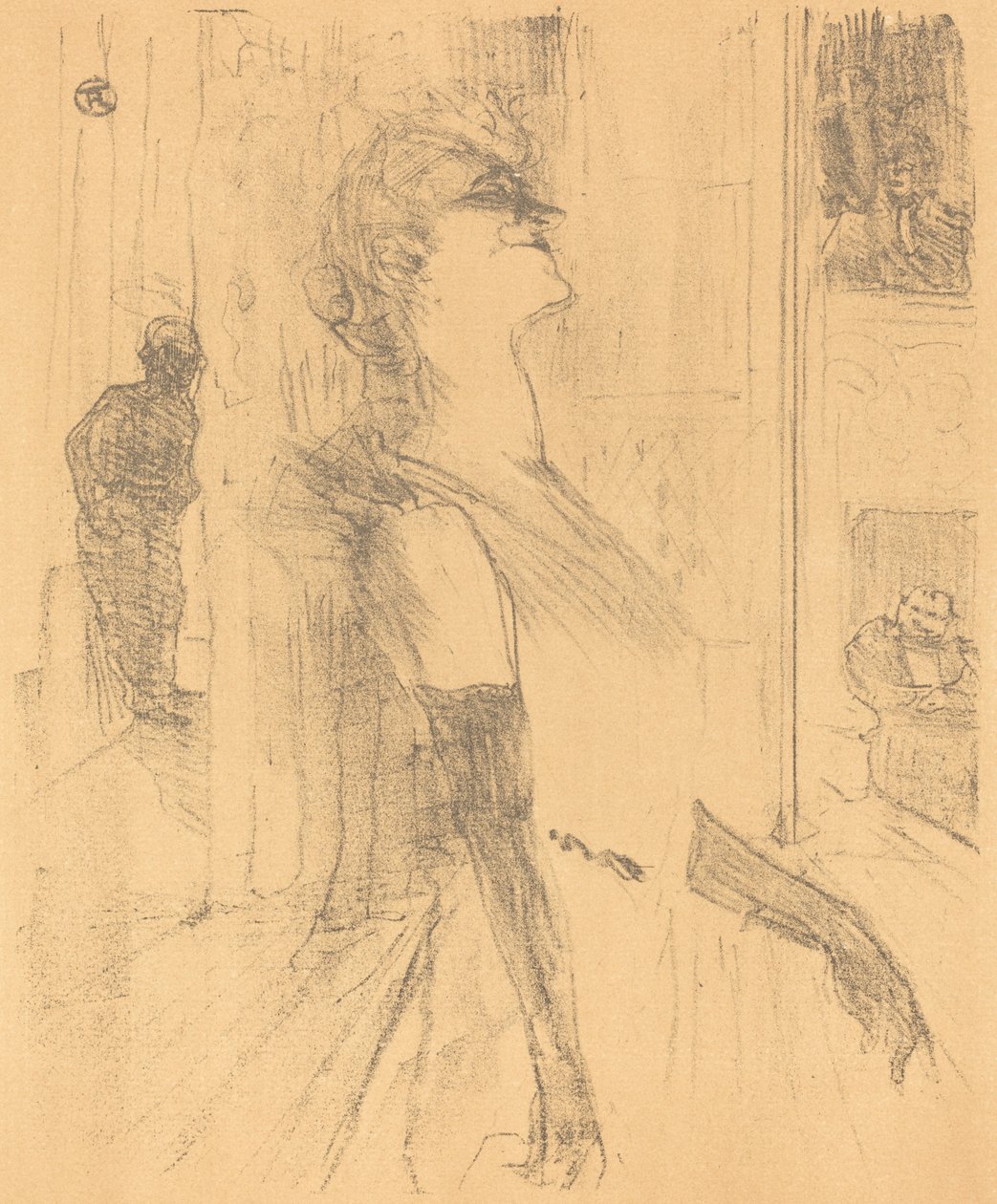 On the Stage by Henri de Toulouse Lautrec