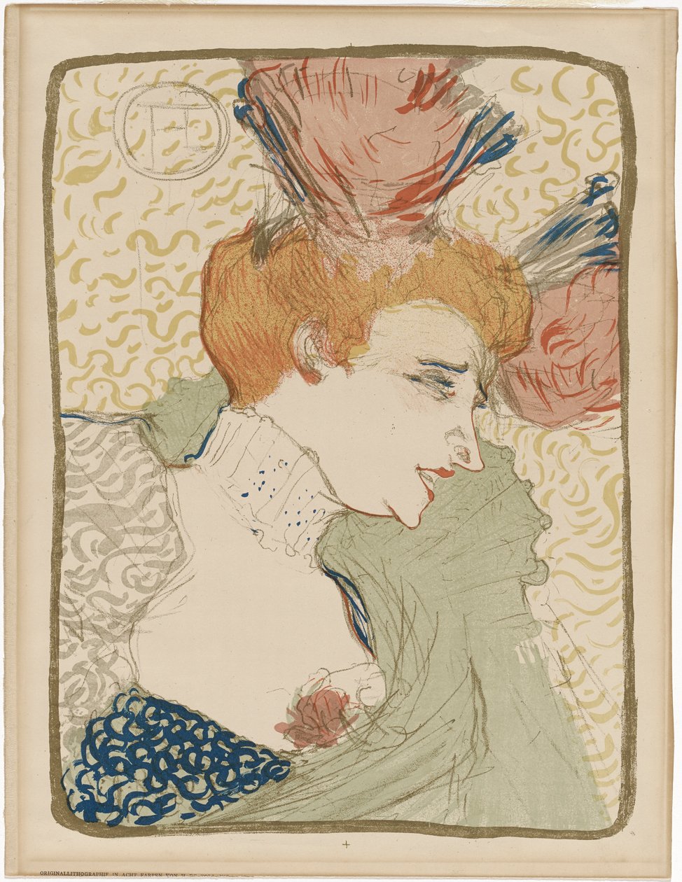 Portrait Bust of Mademoiselle Marcelle Lender by Henri de Toulouse Lautrec