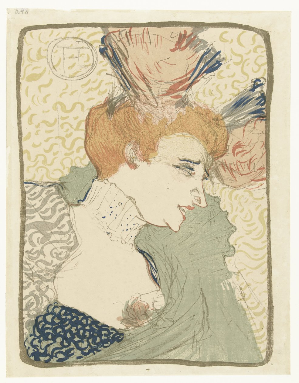 Portrait of the Music Hall Entertainer Marcelle Lender by Henri de Toulouse Lautrec