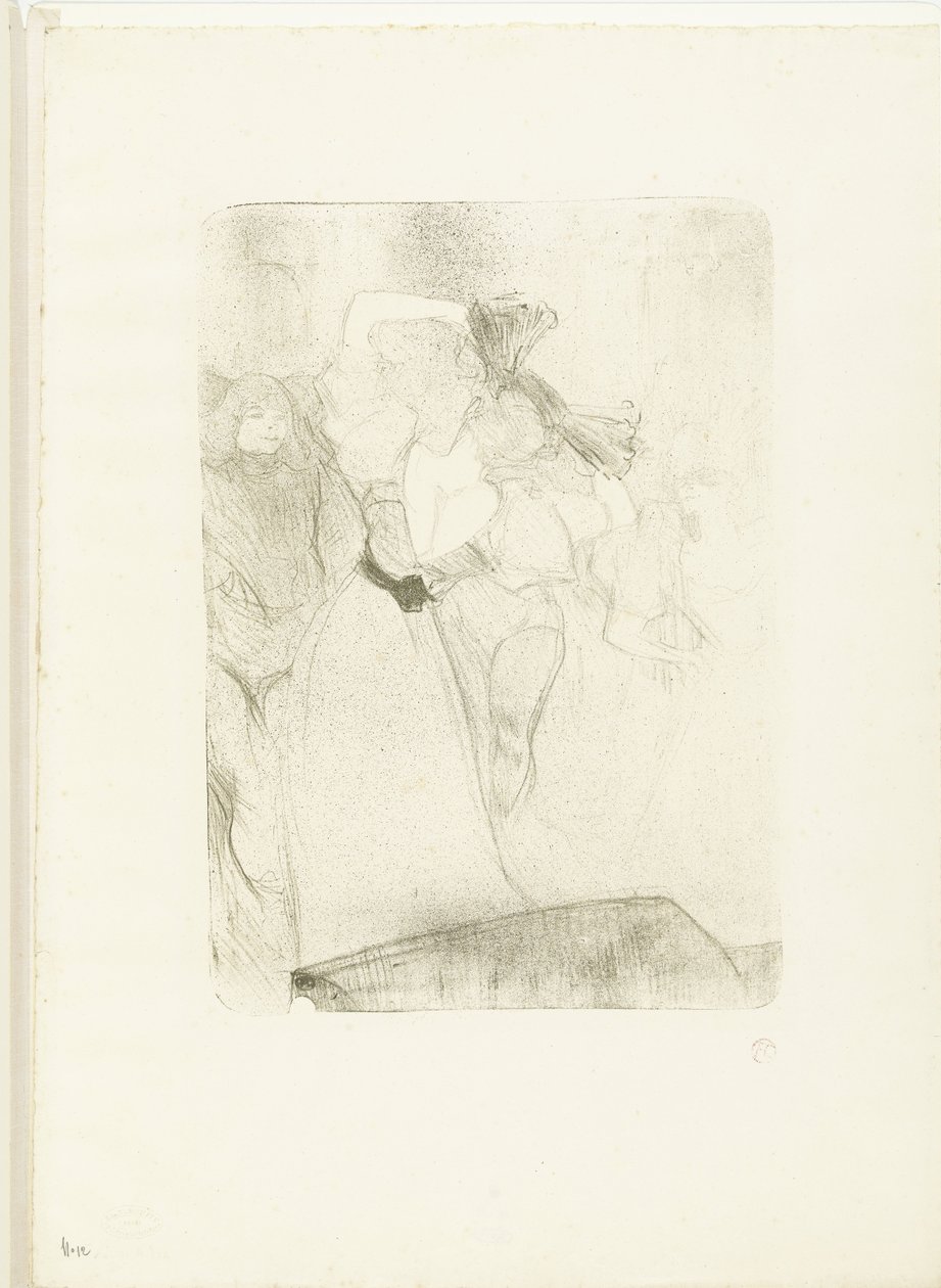 Portrait of Singer Marcelle Lender Dancing the Bolero in the Opera Chilpéric by Henri de Toulouse Lautrec