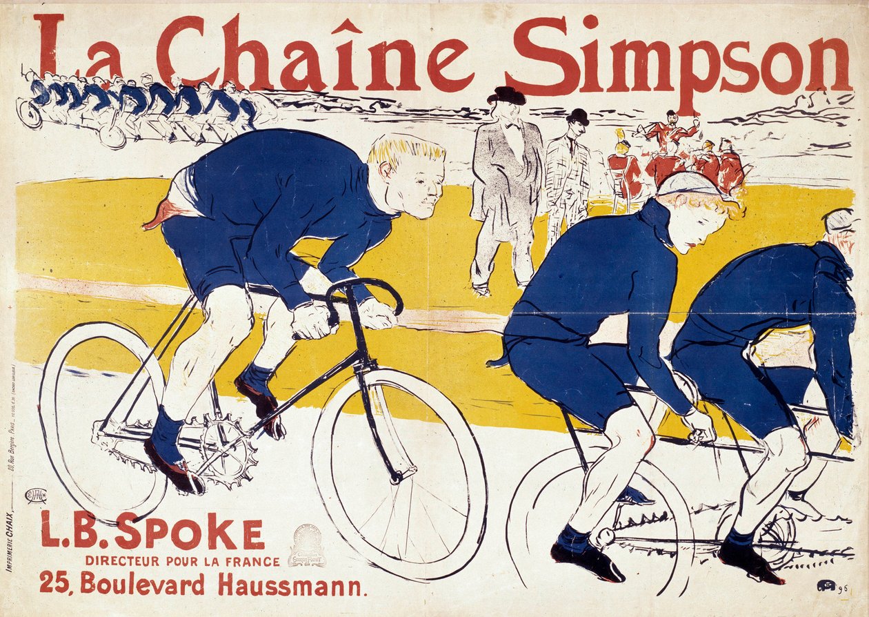 Poster for the Simpson Bicycle Chains by Henri de Toulouse Lautrec
