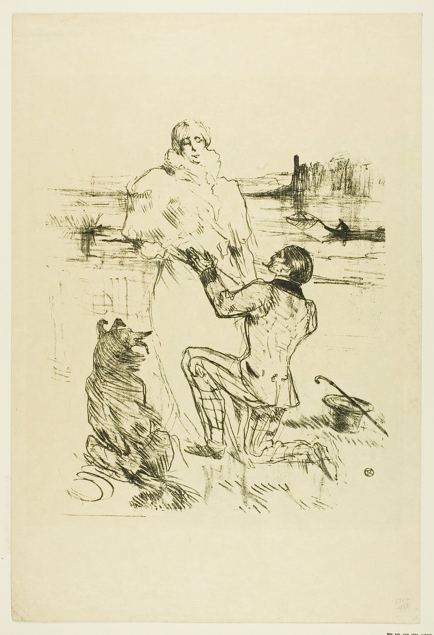 Proposal (first plate) by Henri de Toulouse Lautrec