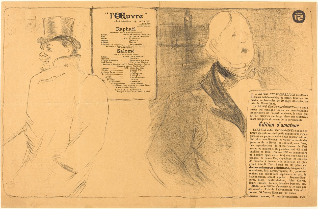 Raphael; Salome by Henri de Toulouse-Lautrec