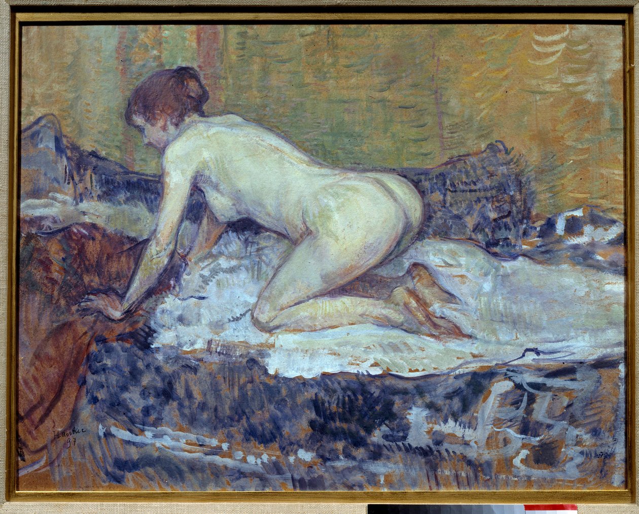 Red-Headed Nude Crouching by Henri de Toulouse Lautrec