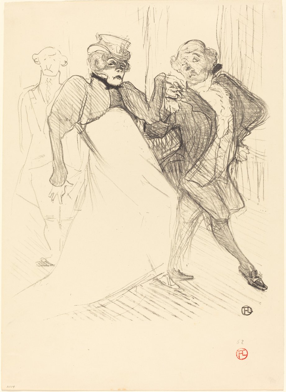 Rejane and Galipaux in "Madame Sans-Gêne" by Henri de Toulouse Lautrec