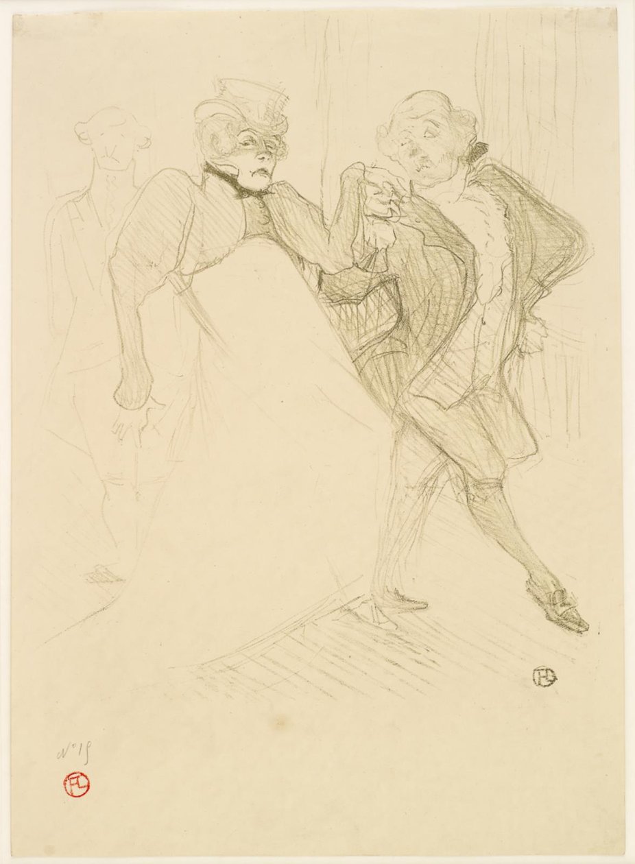 Réjane and Galipaux in Madame Sans-Gêne by Henri de Toulouse Lautrec