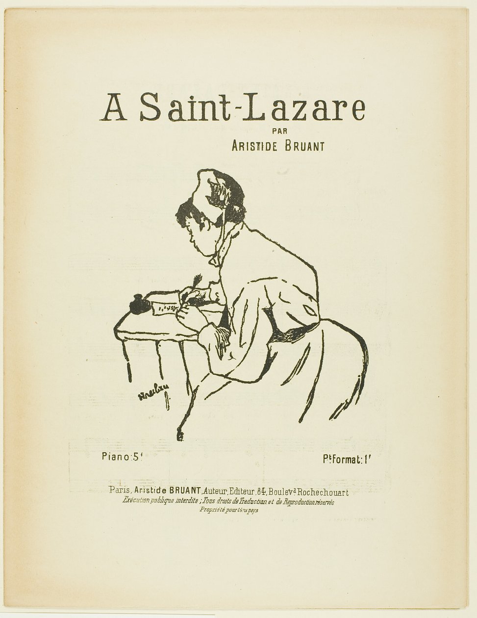 At Saint-Lazare by Henri de Toulouse Lautrec