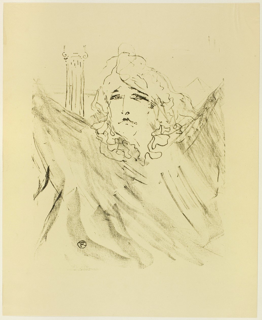 Sarah Bernhardt, from Treize Lithographies by Henri de Toulouse Lautrec