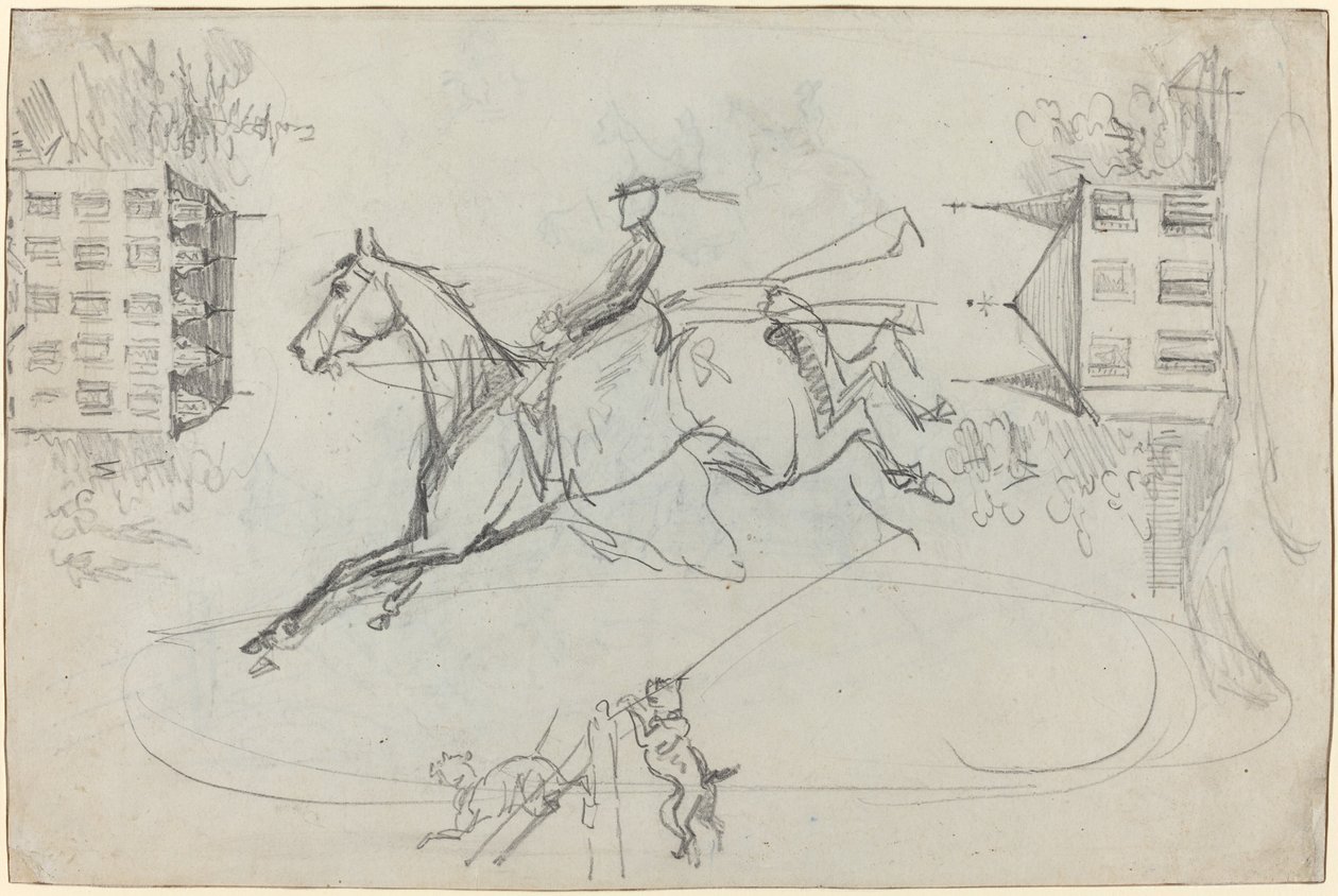 Sheet of Sketches by Henri de Toulouse Lautrec