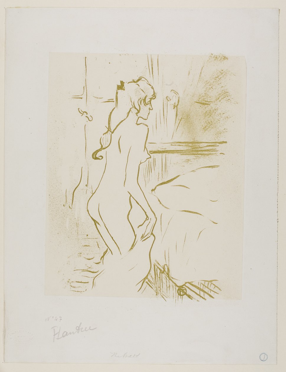 Study of a Woman by Henri de Toulouse Lautrec