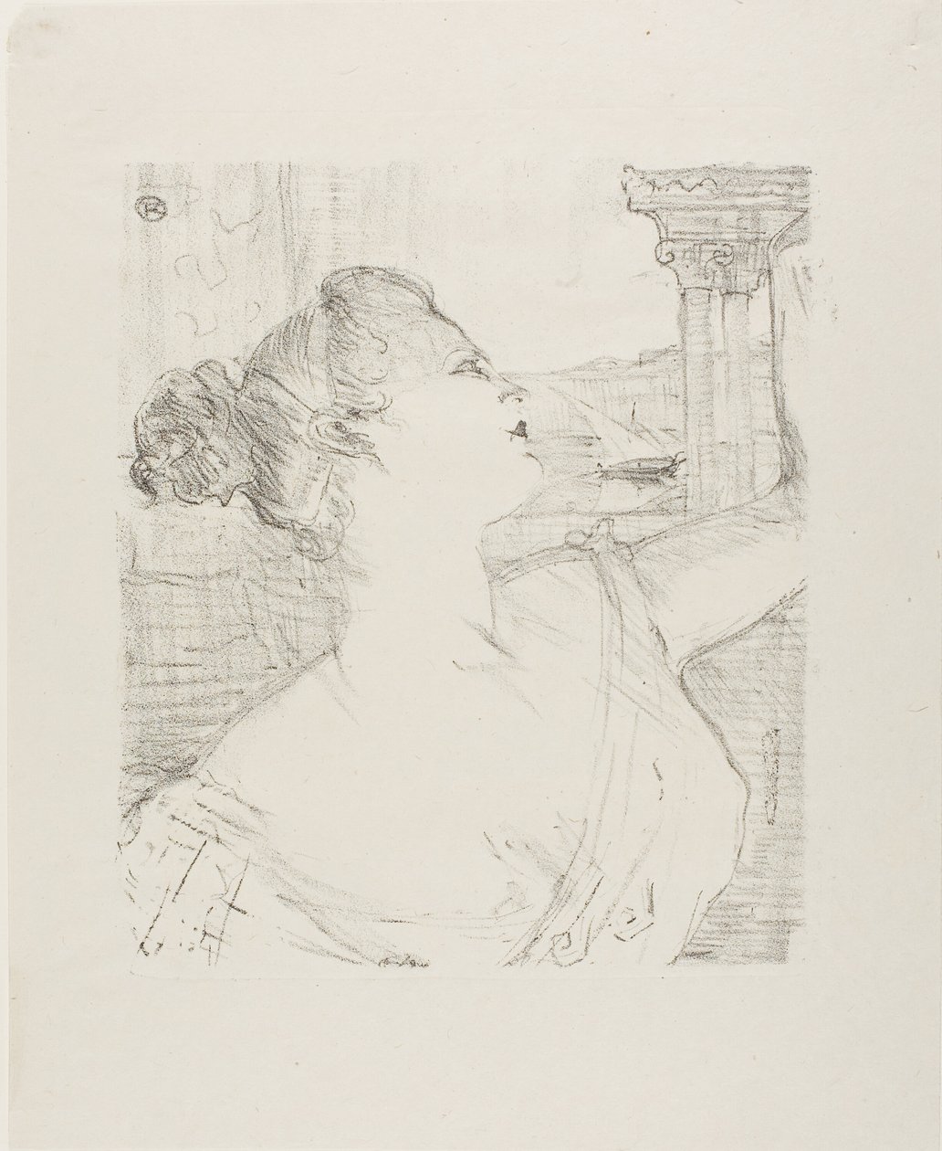 Sybil Sanderson, from Treize Lithographies by Henri de Toulouse Lautrec
