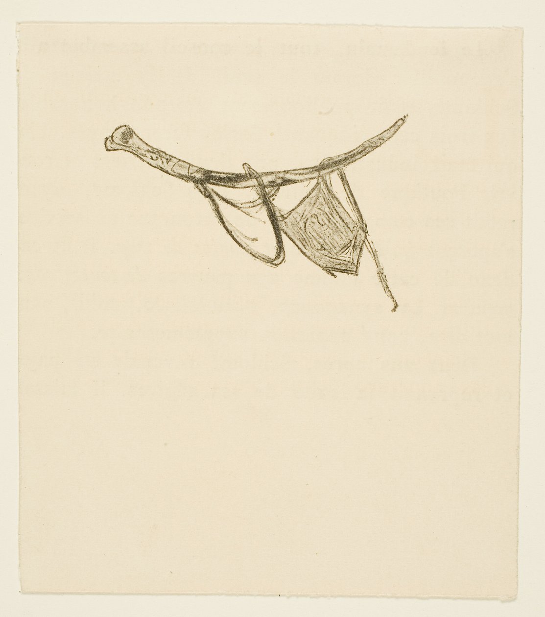 Tailpiece from Au Pied du Sinaï by Henri de Toulouse Lautrec