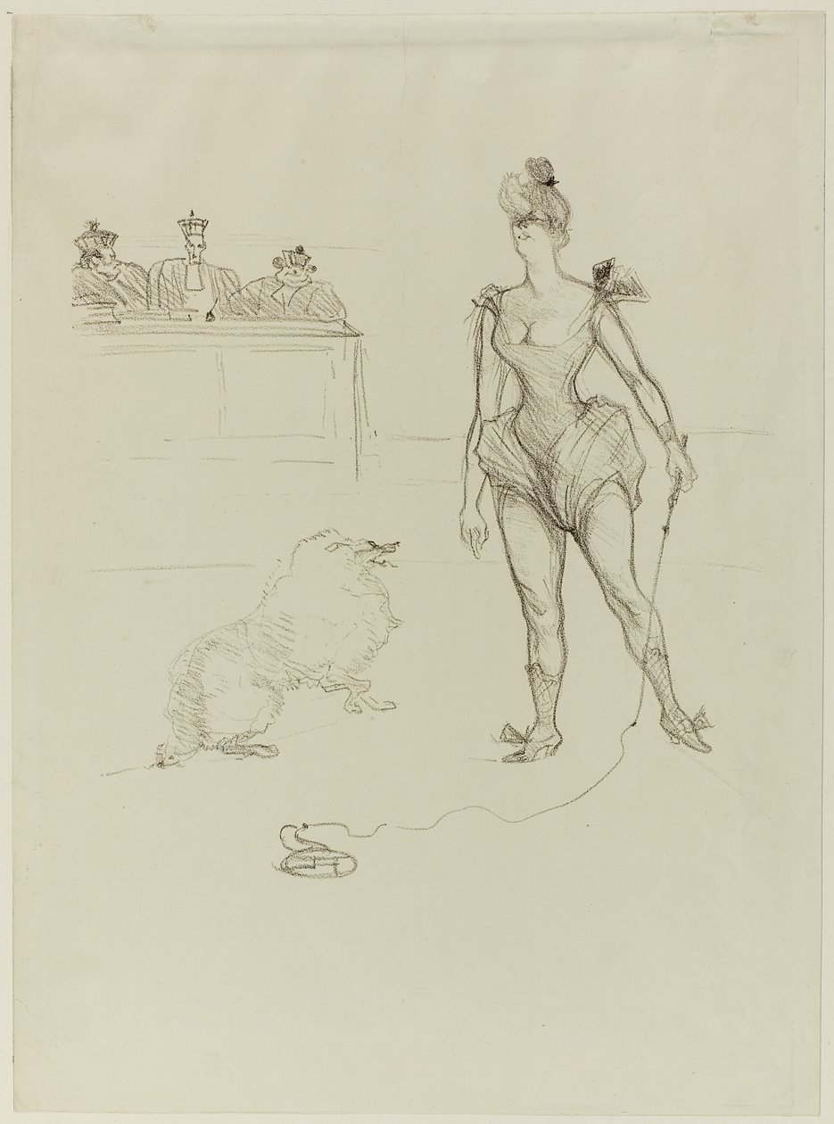 The Animal-Tamer Before the Tribunal by Henri de Toulouse Lautrec