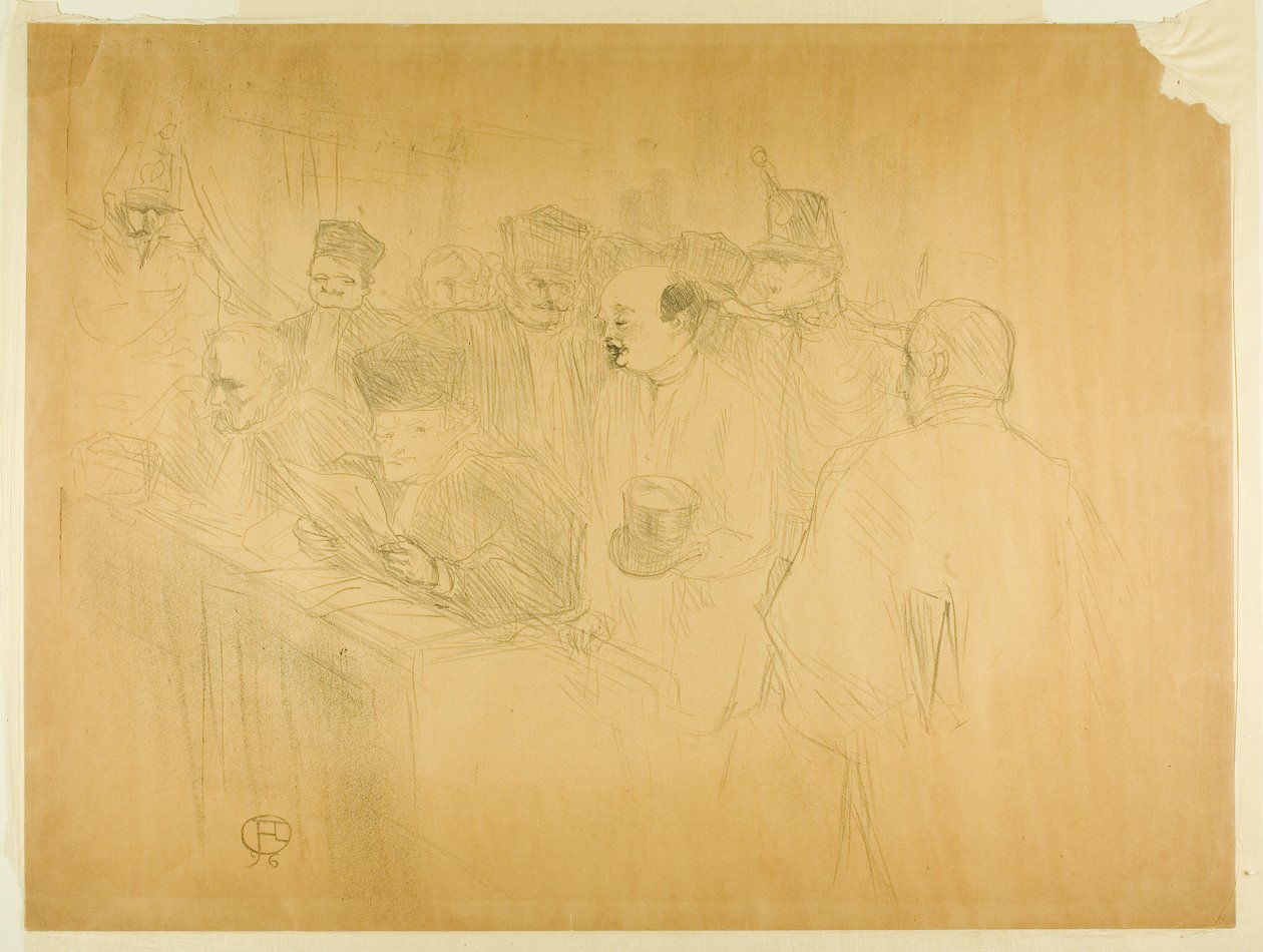 The Arton Trial (third plate) by Henri de Toulouse Lautrec