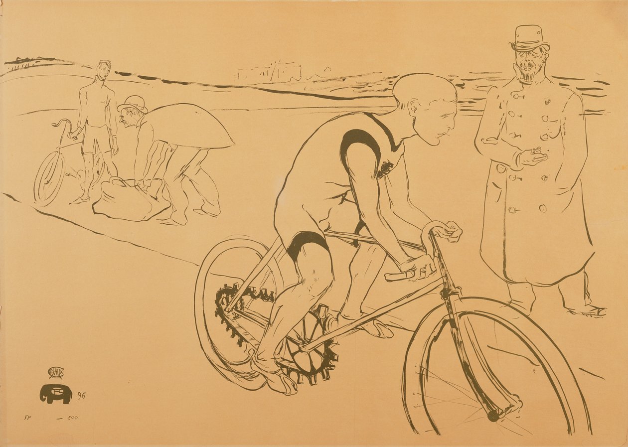 The Cyclist Michael by Henri de Toulouse Lautrec