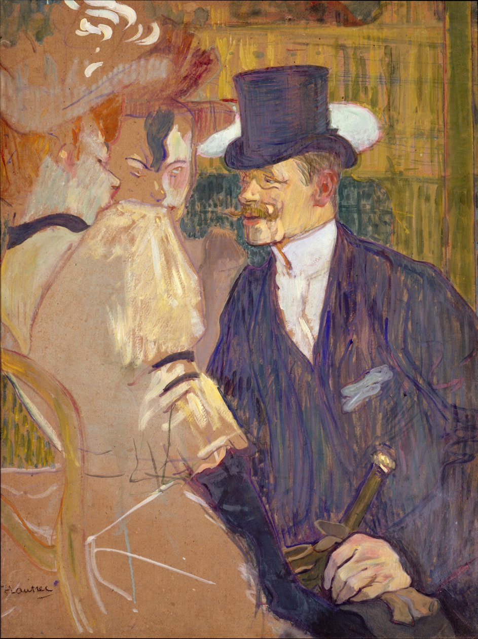 The Englishman at the Moulin Rouge by Henri de Toulouse Lautrec