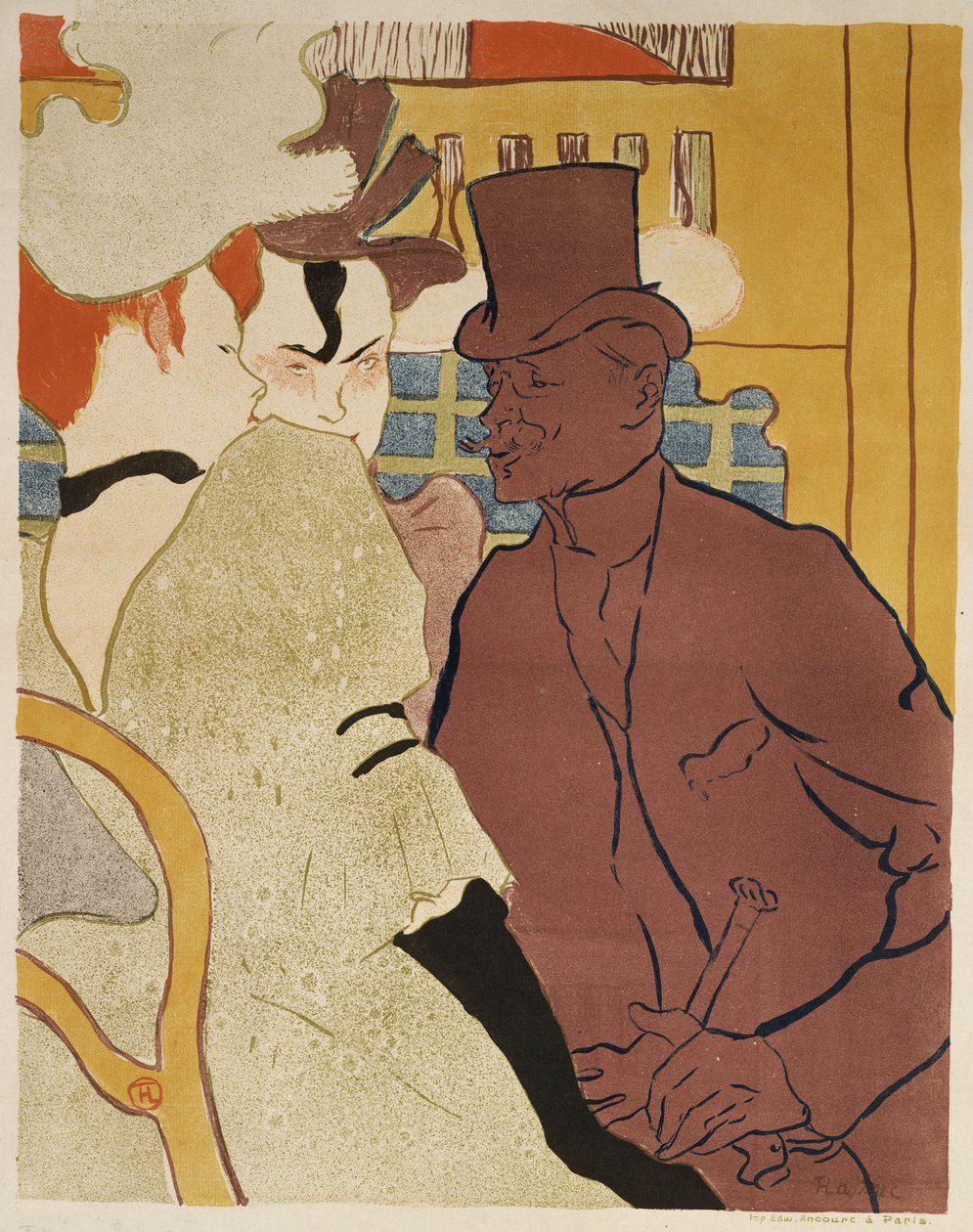 The Englishman at the Moulin Rouge, 1892 by Henri de Toulouse Lautrec