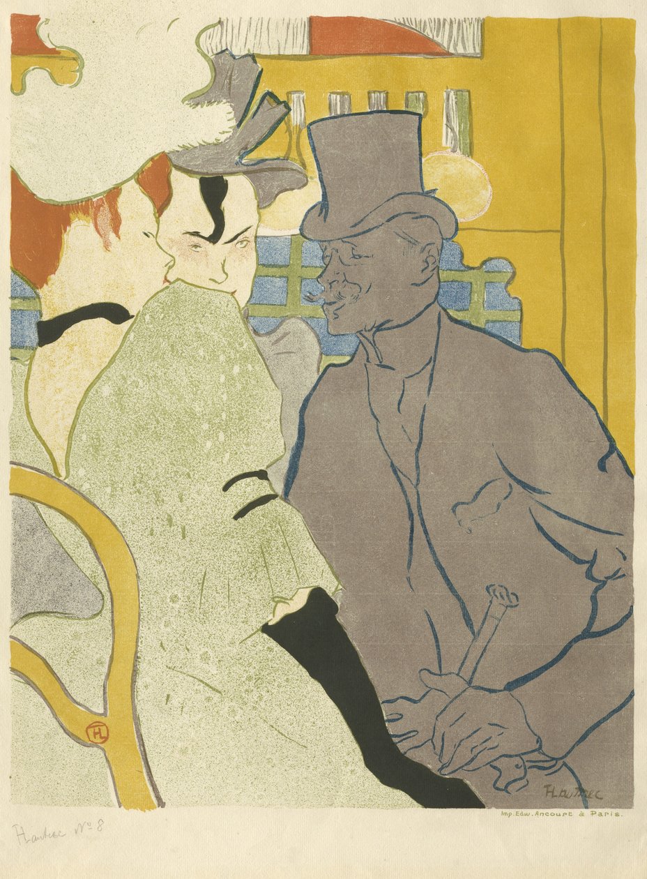 The Englishman at the Moulin Rouge, 1892 by Henri de Toulouse Lautrec