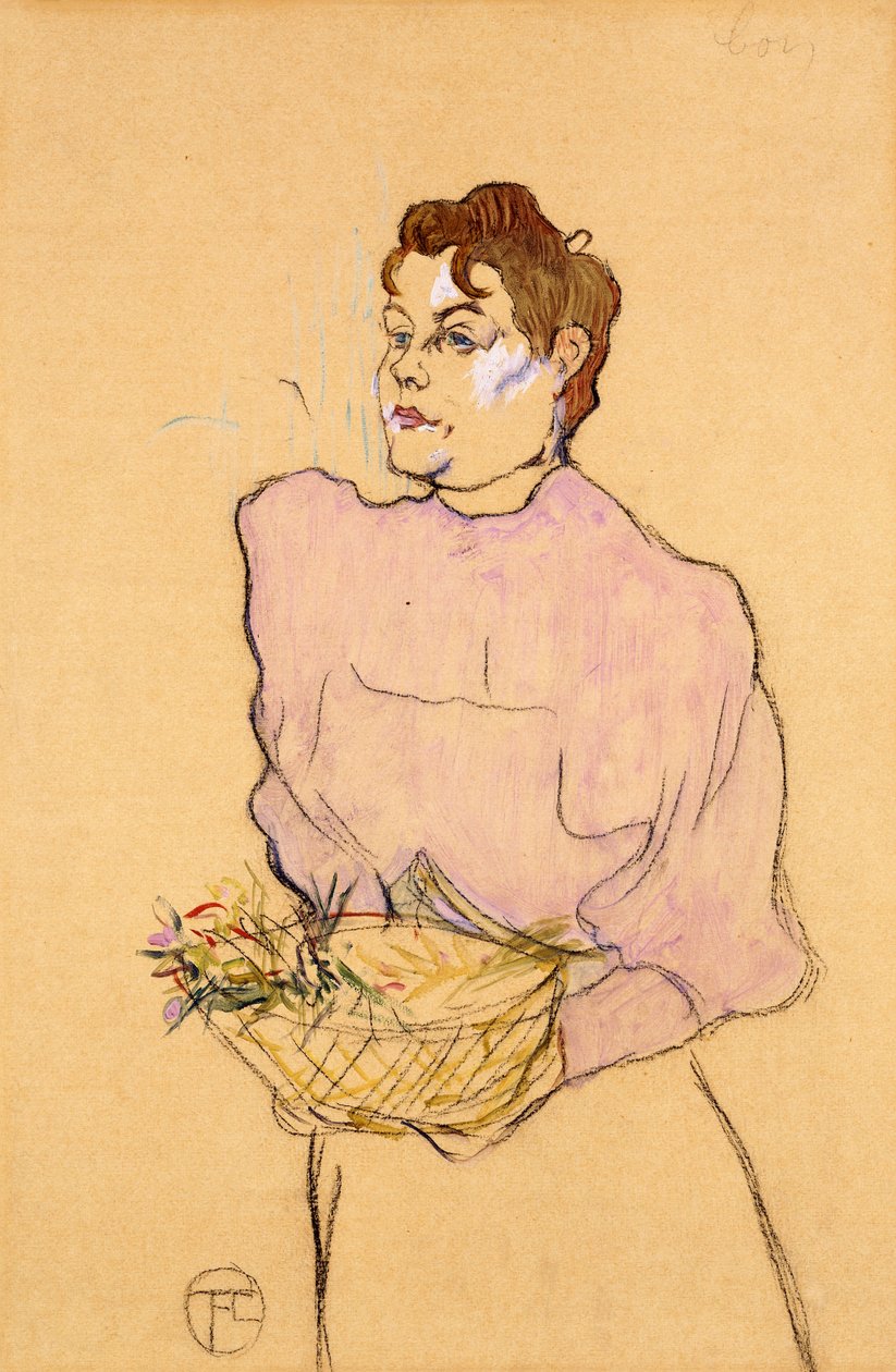 The Flower-Seller by Henri de Toulouse Lautrec