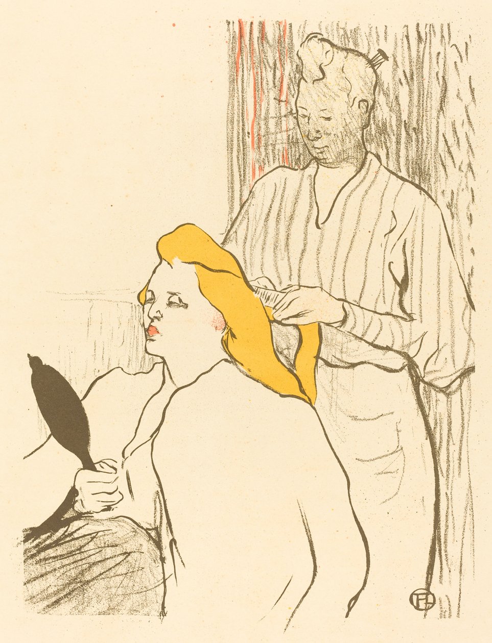 The Hairdresser - Program for the Théâtre Libre by Henri de Toulouse Lautrec