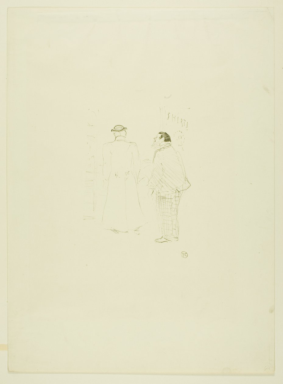 The Head Salesman at Jourdan and Brown by Henri de Toulouse Lautrec