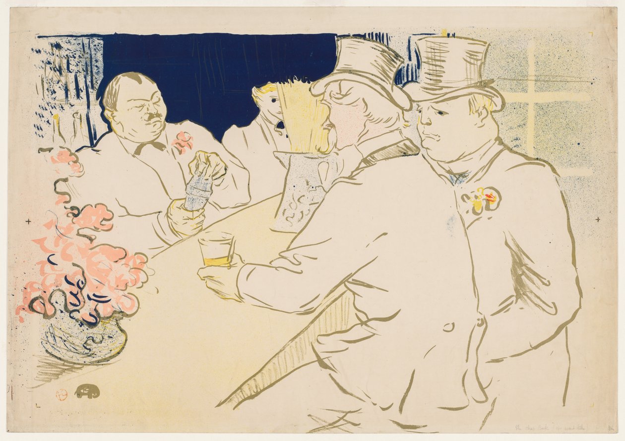 The Irish and American Bar, Rue Royale by Henri de Toulouse Lautrec