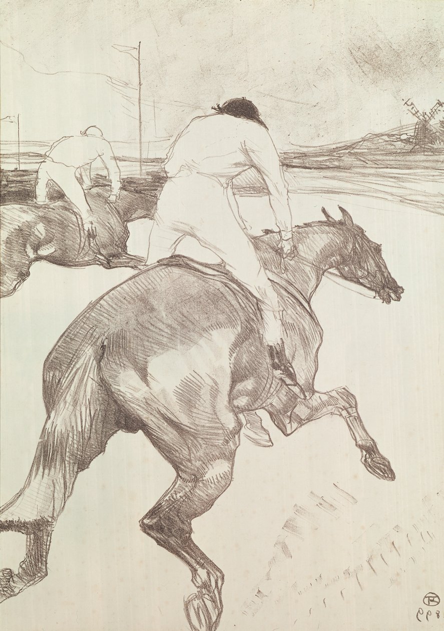 The Jockey by Henri de Toulouse Lautrec