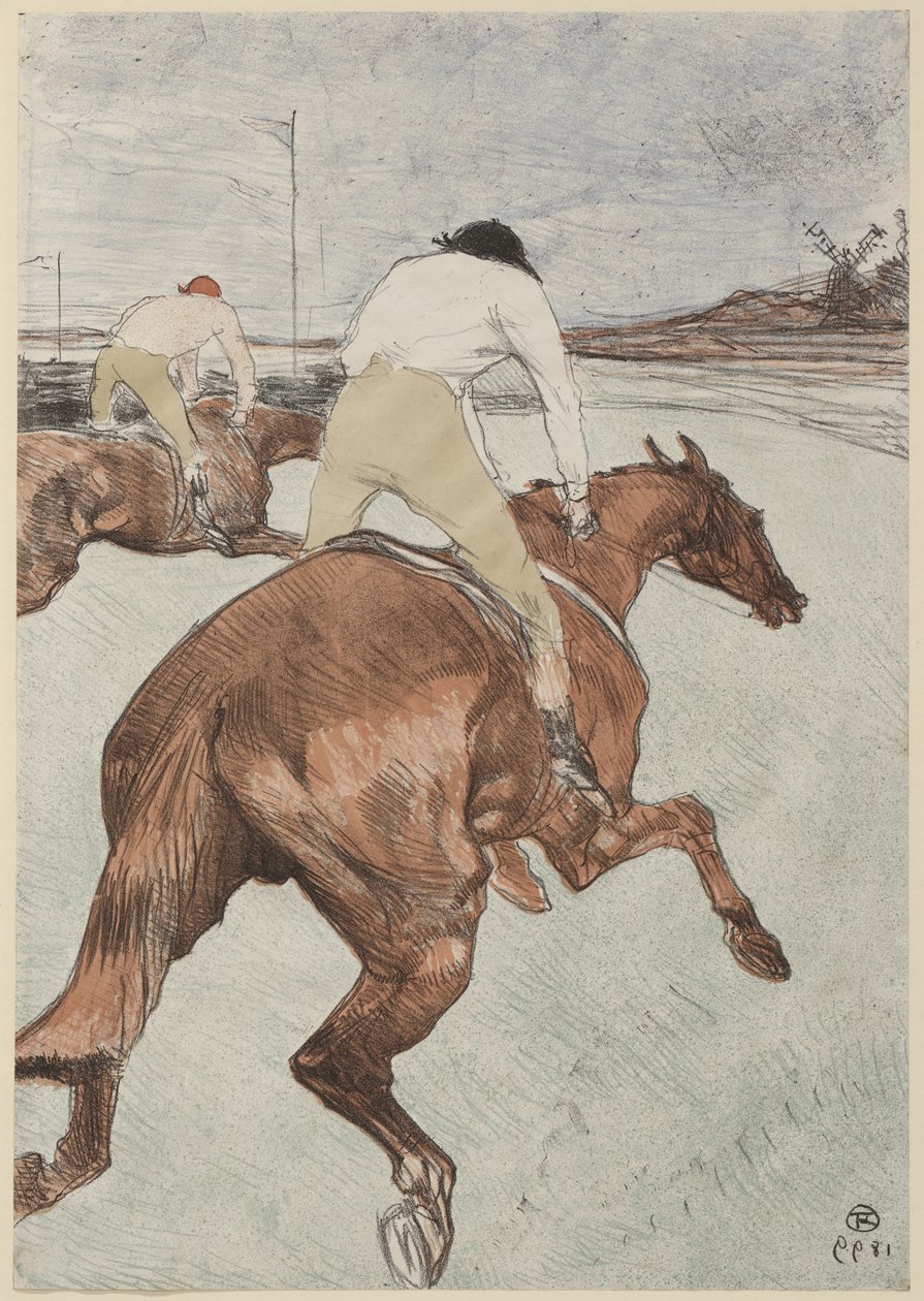The Jockey, 1899 by Henri de Toulouse Lautrec