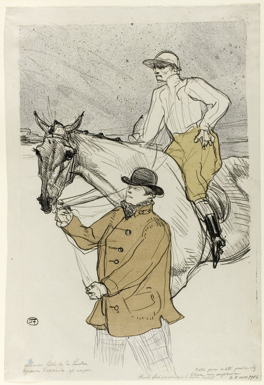 The Jockey Going to the Post by Henri de Toulouse Lautrec