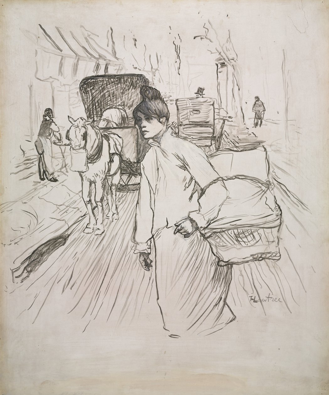 The Laundress by Henri de Toulouse Lautrec