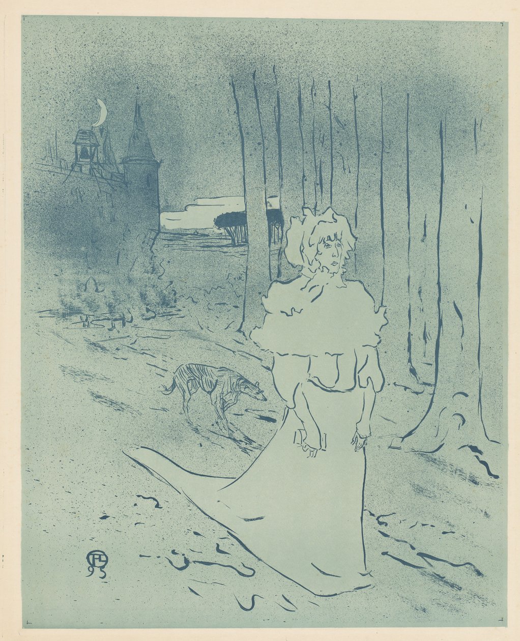 The Manor Lady or the Omen by Henri de Toulouse Lautrec