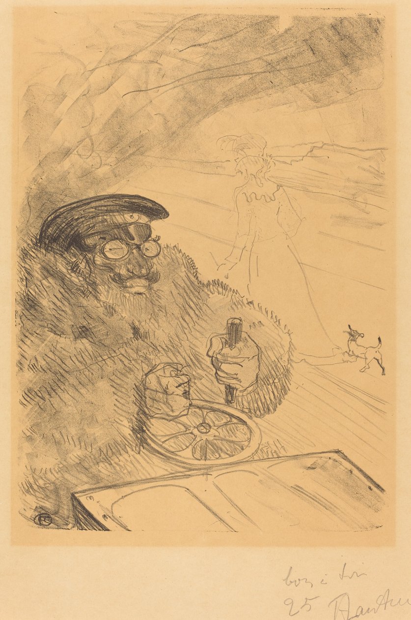 The Motorist by Henri de Toulouse Lautrec