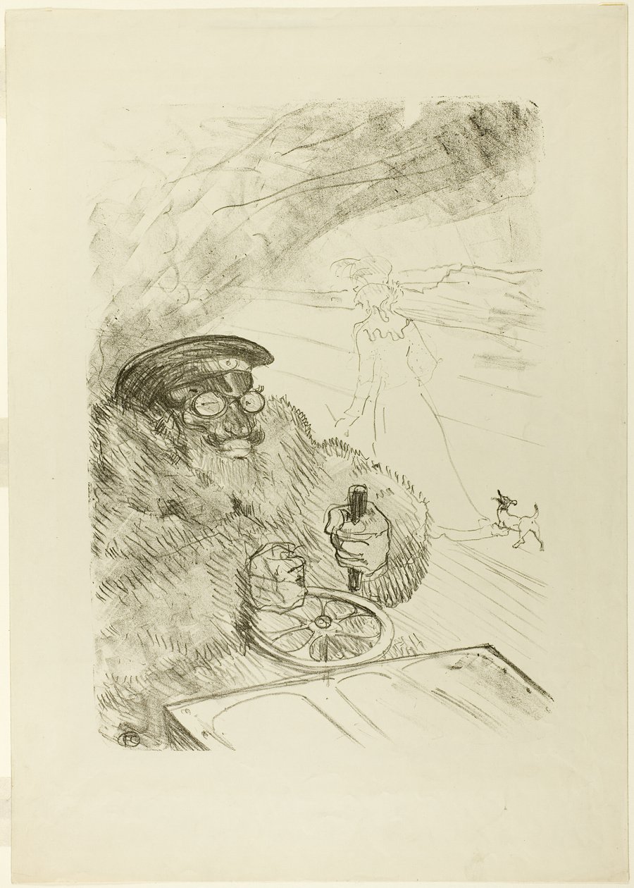 The Motorist by Henri de Toulouse Lautrec
