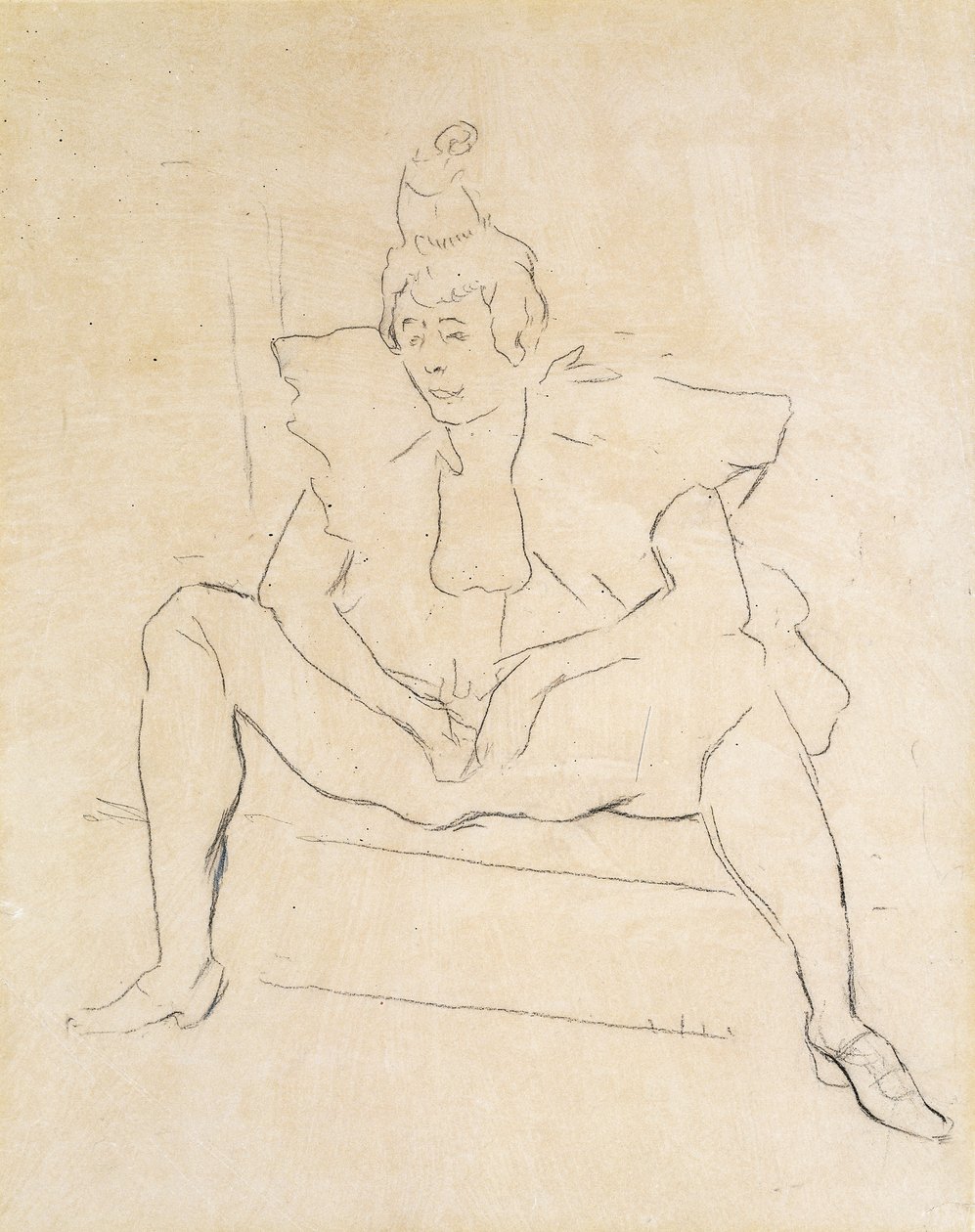 The Sitting Clown by Henri de Toulouse Lautrec