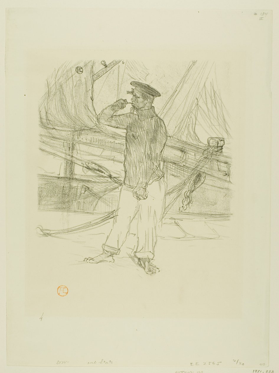 The Smoked Herring, from Melodies of Desire Dihau by Henri de Toulouse Lautrec
