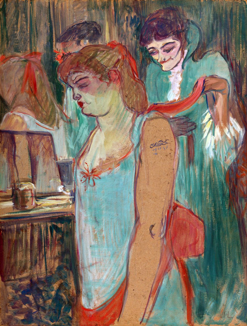 The Tattooed Woman or The Toilette by Henri de Toulouse-Lautrec by Henri de Toulouse Lautrec