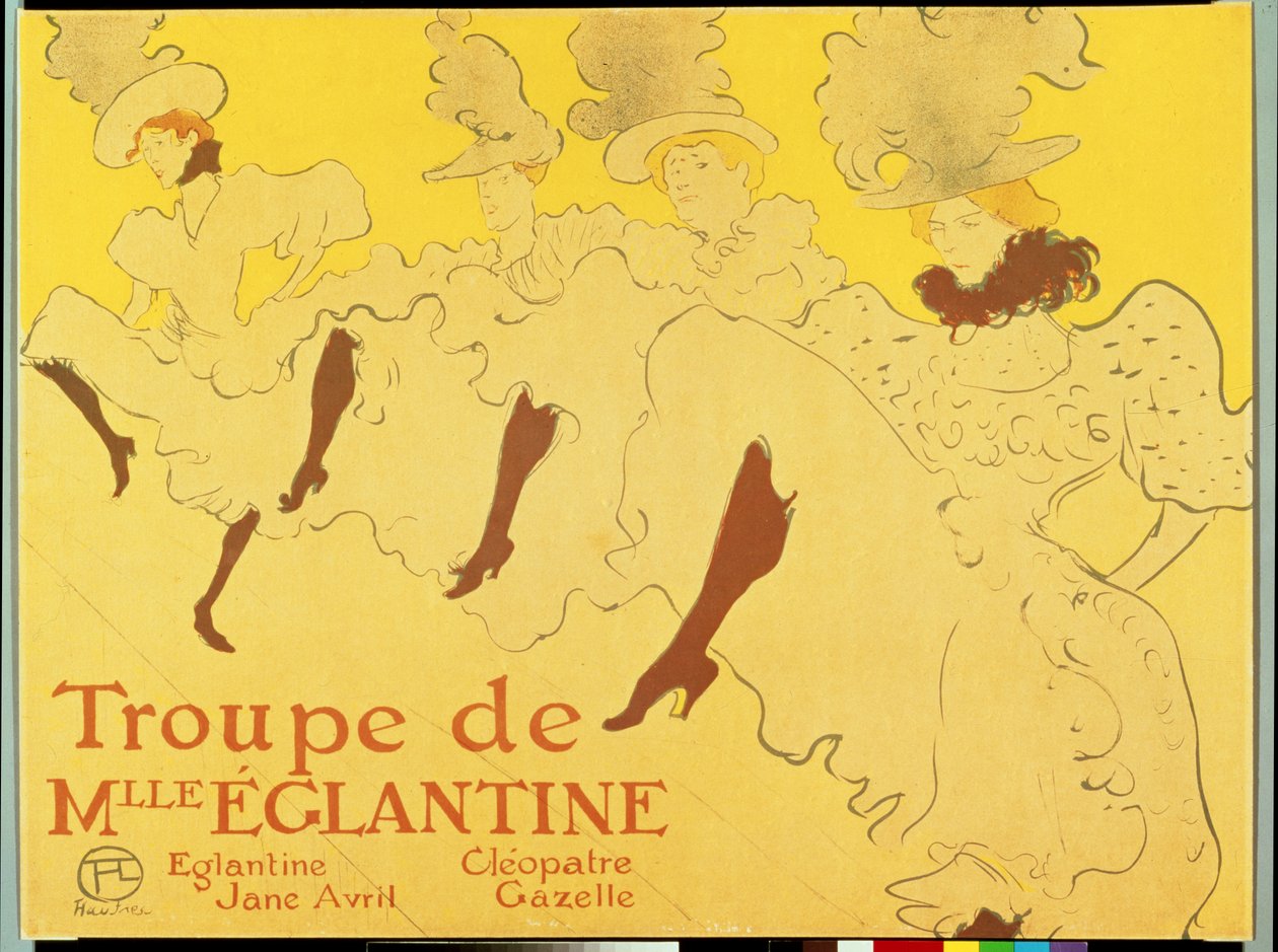 The Troupe of Mademoiselle Eglantine by Henri de Toulouse Lautrec