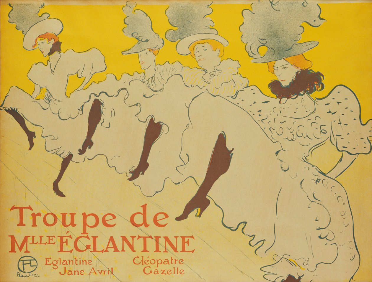 The Troupe of Mademoiselle Eglantine by Henri de Toulouse Lautrec