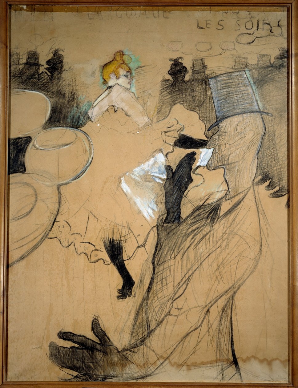 The red mill, the Goulue and Valentin le Desosse by Henri de Toulouse Lautrec