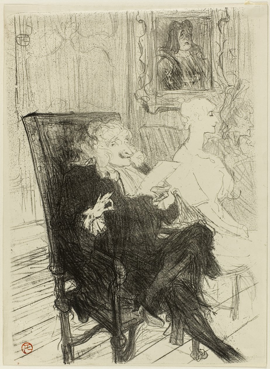 Truffier and Moreno, in Les Femmes Savantes by Henri de Toulouse Lautrec